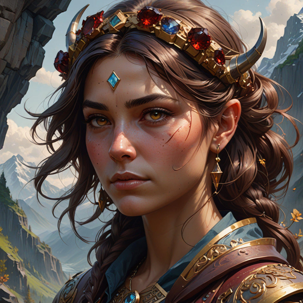 Zodiac "taurus" The dark-brown, un cou très musclé et une grosse tête osseuse avec des crêtes protectrices au-dessus des...