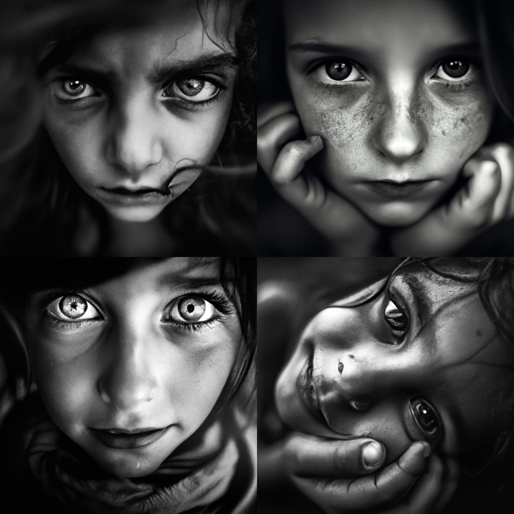 Intense Portrait in Street Photography Style