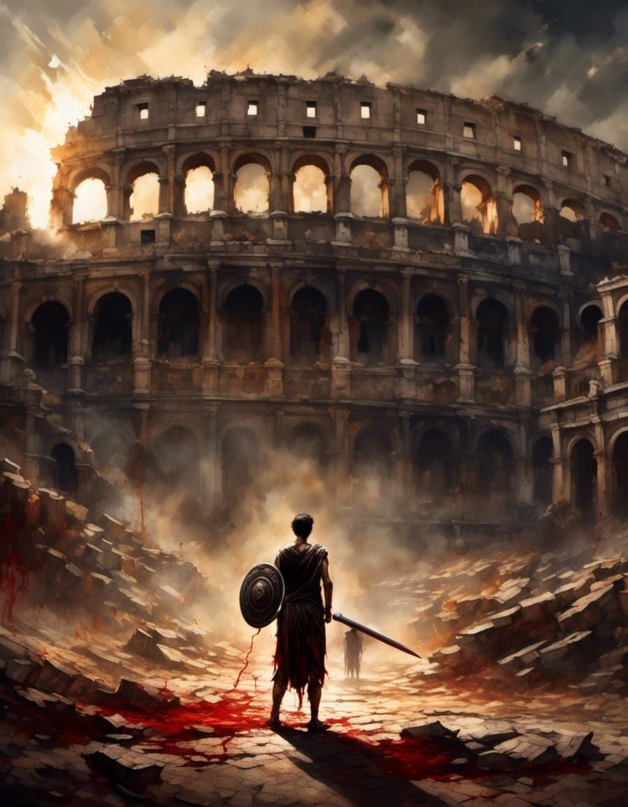 Christian Gladiator Duel in Ancient Rome