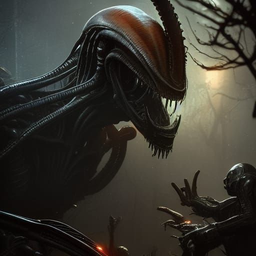 Alien vs Predator: Dark Fantasy Concept Art