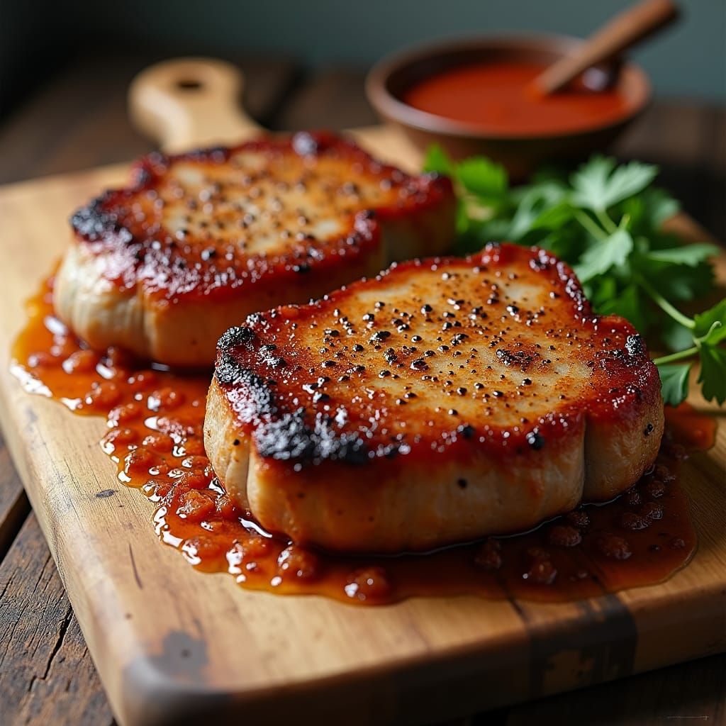 Delicious Pork Chops with Chorizo and Bacon