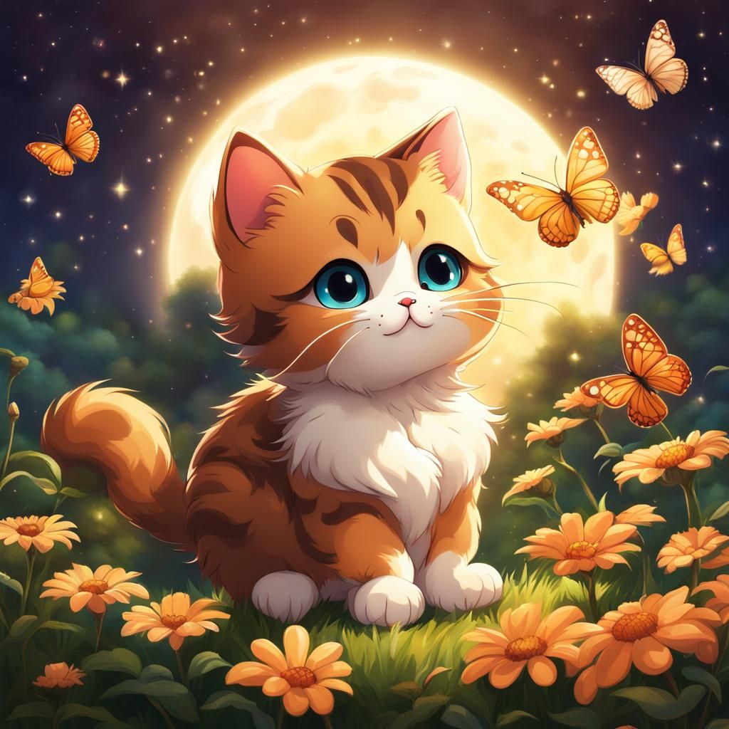 Chibi Cat's Stardust Morning Adventure