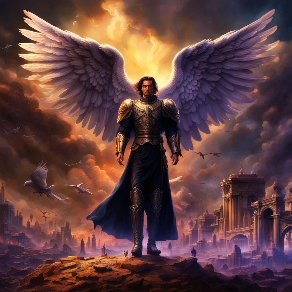 Archangel Camael: Epic Cinematic Digital Matte Painting