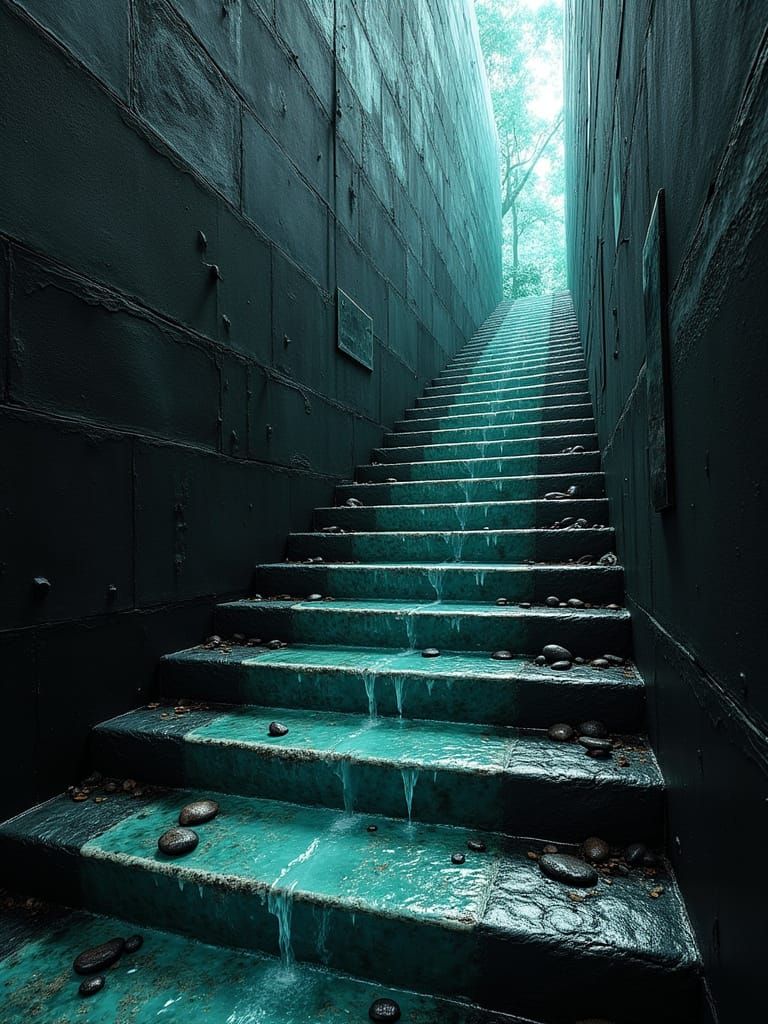 Embossed Deepshadowart Organic Stairway to Nowhere I Can't See Me Leady Leffin™️