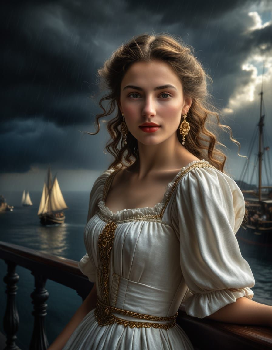 Baroque Beauty: Anna Henrietta in Foggy Cafe