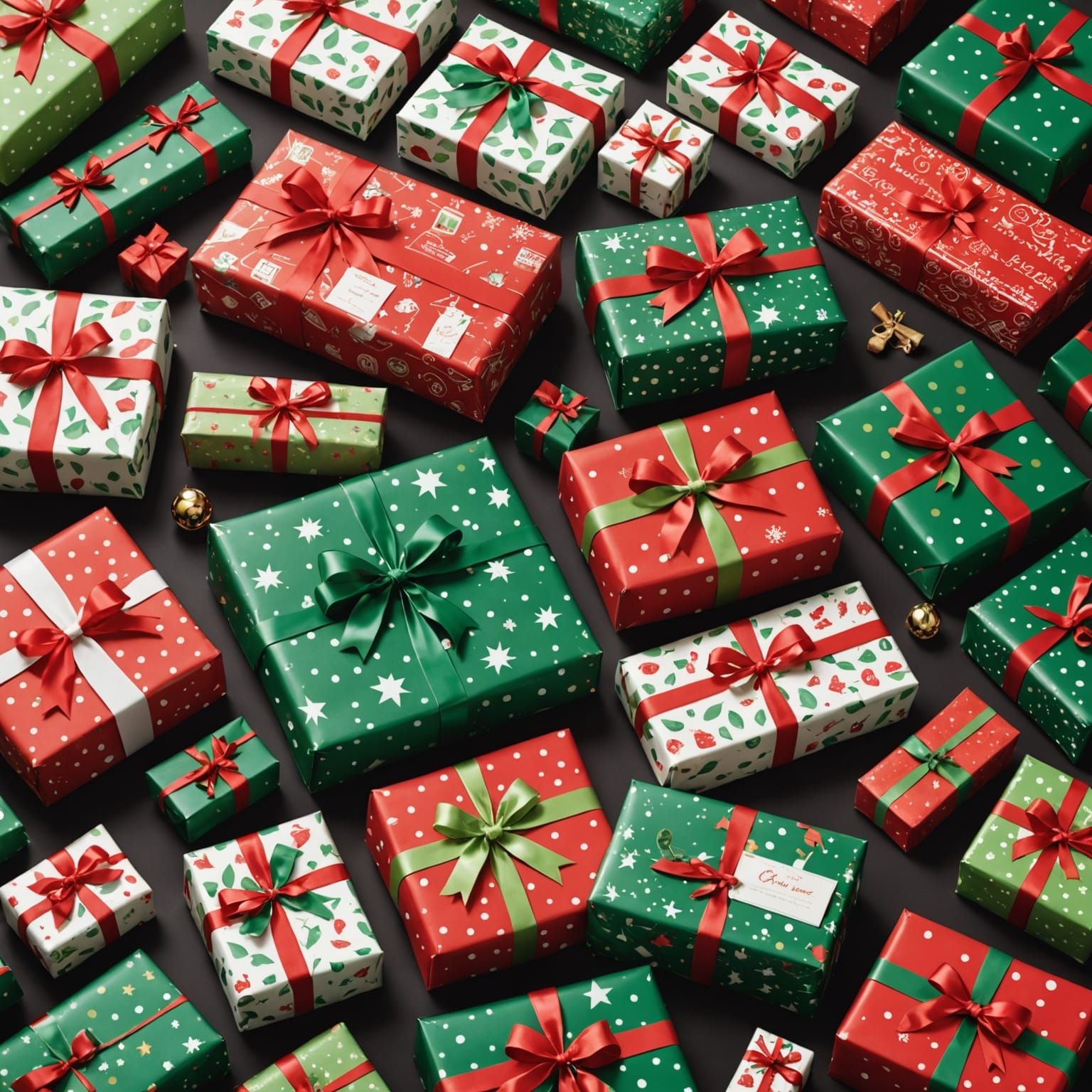 Vintage Christmas Gift Wrapping in Winter Wonderland Style