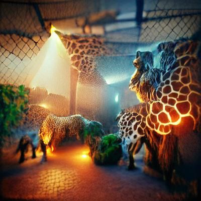 Zoo Scene with Volumetric Lighting in Unreal Engine