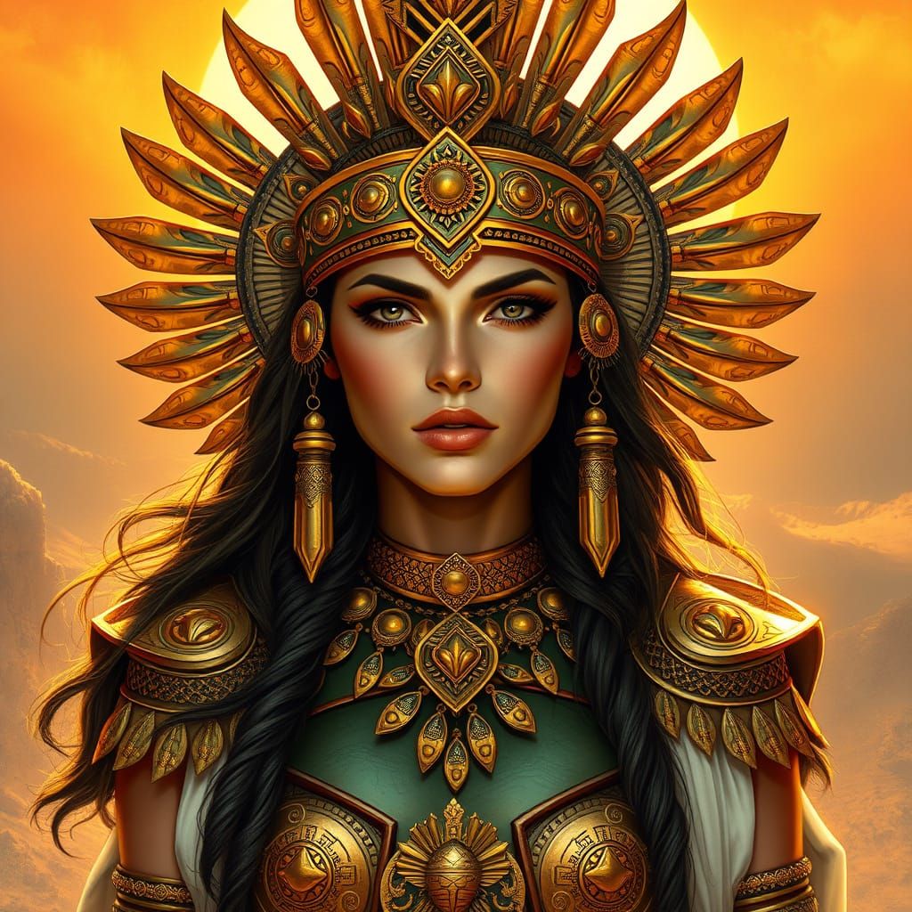 Scythian Woman in Golden Ceremonial Dress