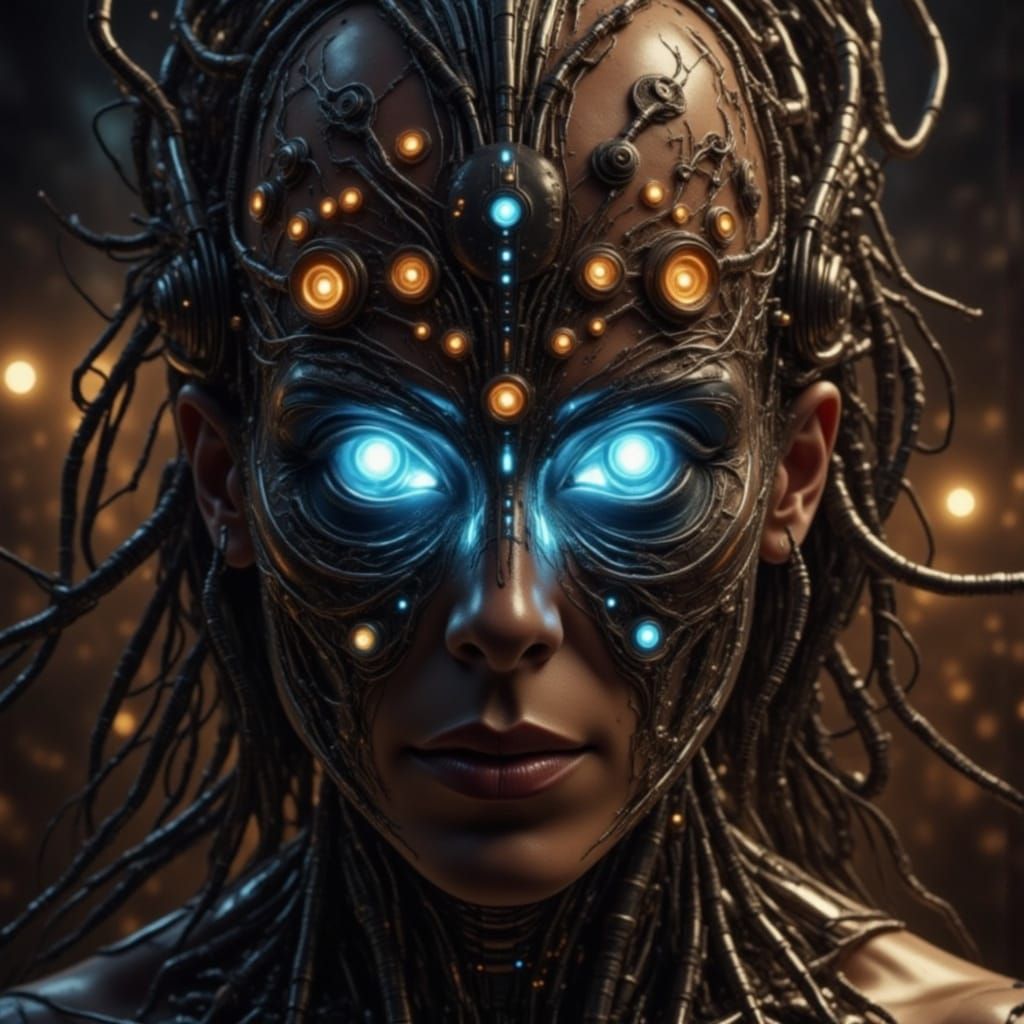 Abstract Metallic Shapes with Rusty Finish