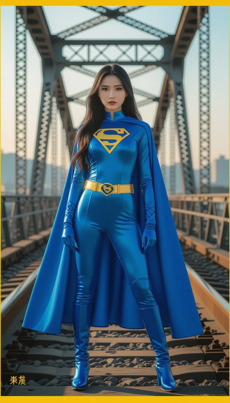 Train Star on Railway Bridge: Cinematic Panorama