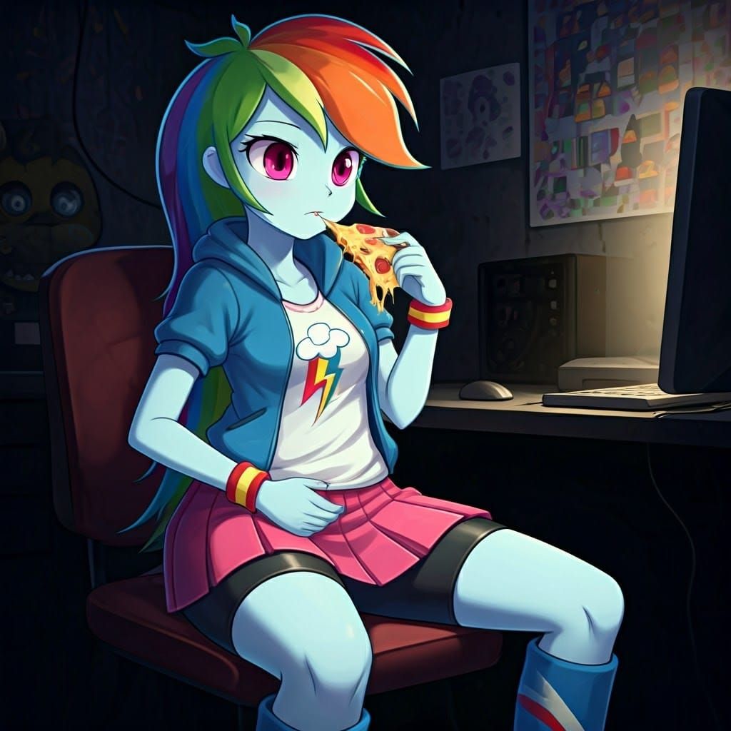 Rainbow Dash Plays Five Nights at Freddy's
