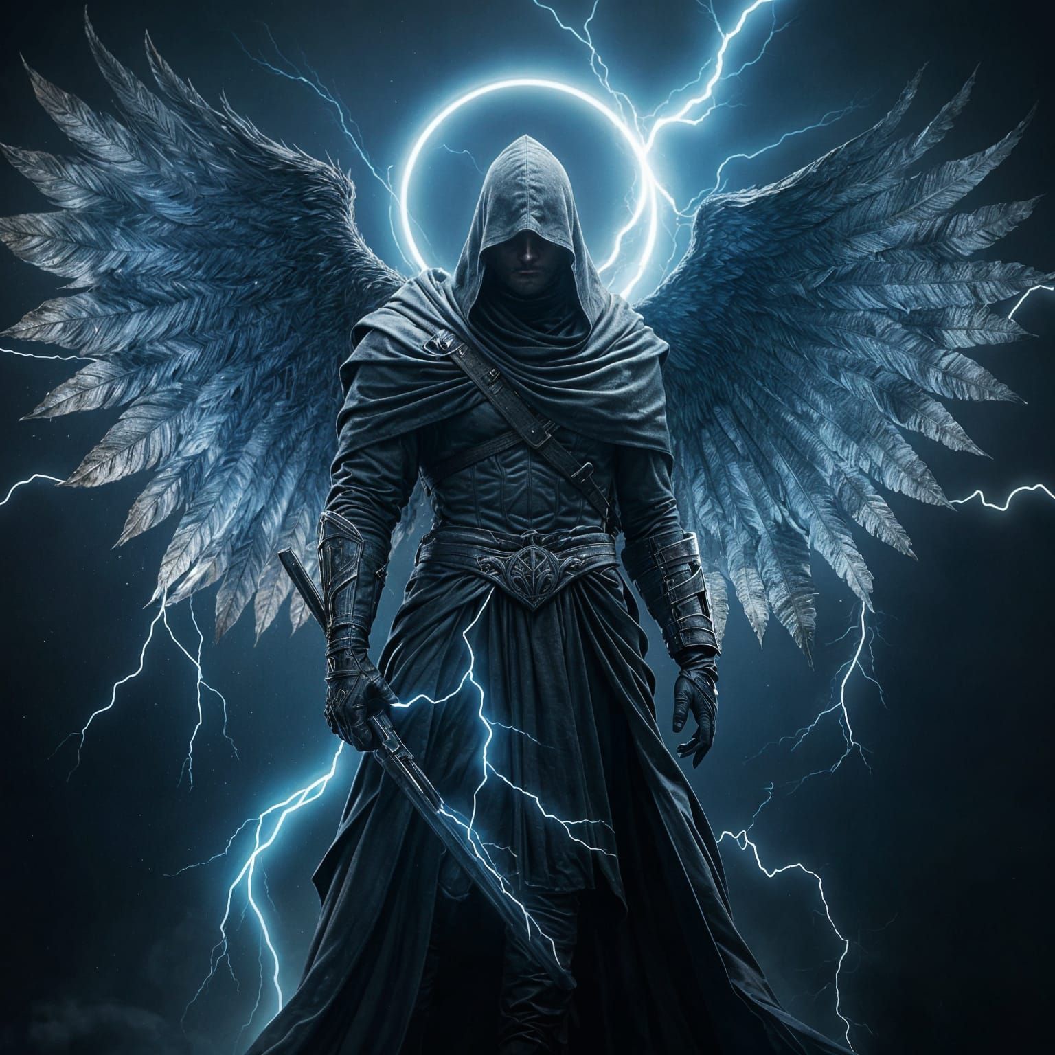 Warrior of Lightning in a Dark Storm