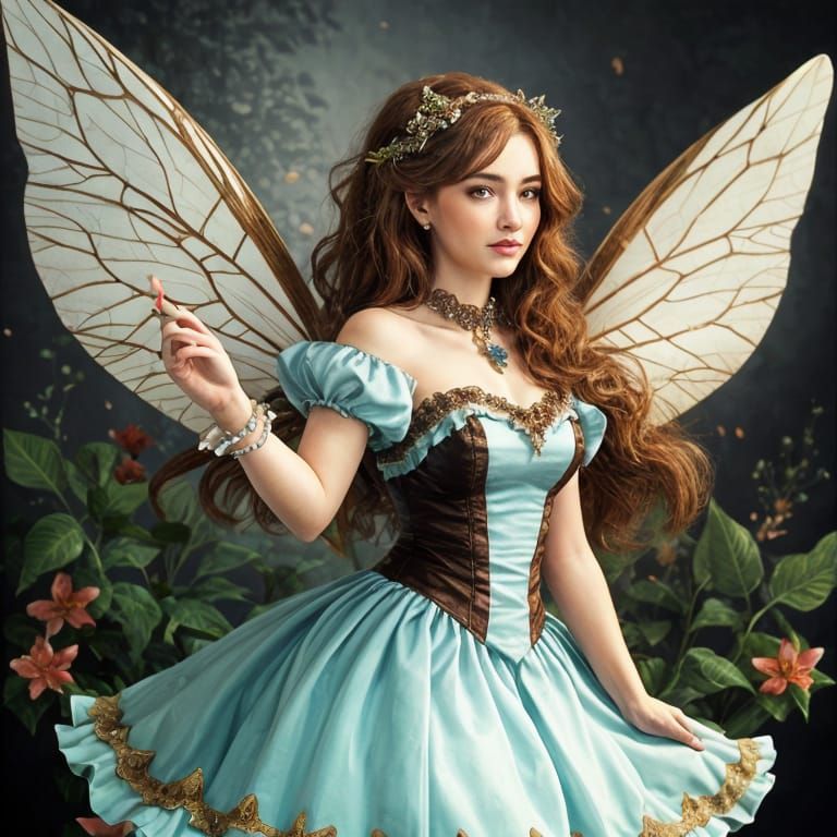 Whimsical Coffee Fairy