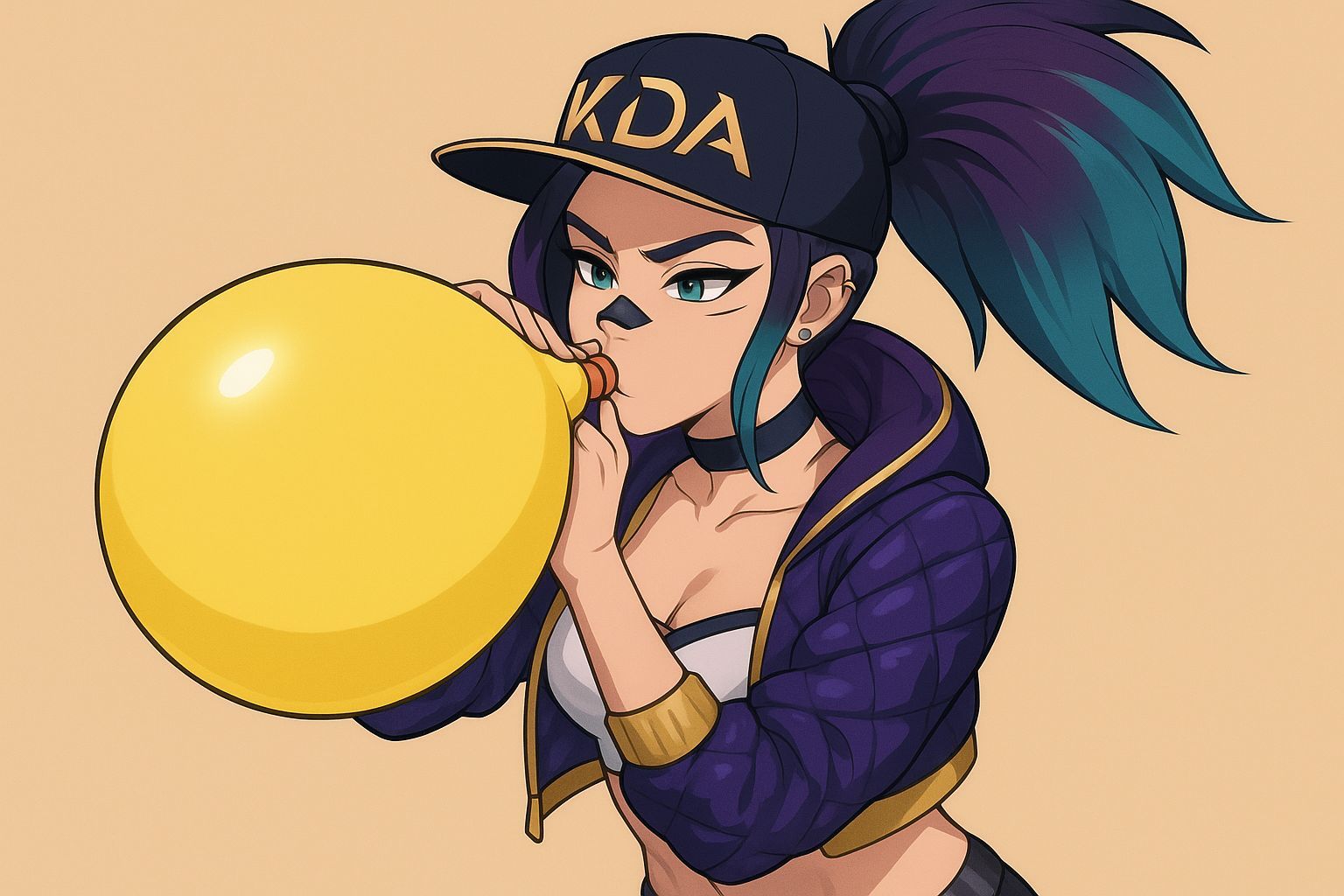 K/DA Akali with Yellow Balloon