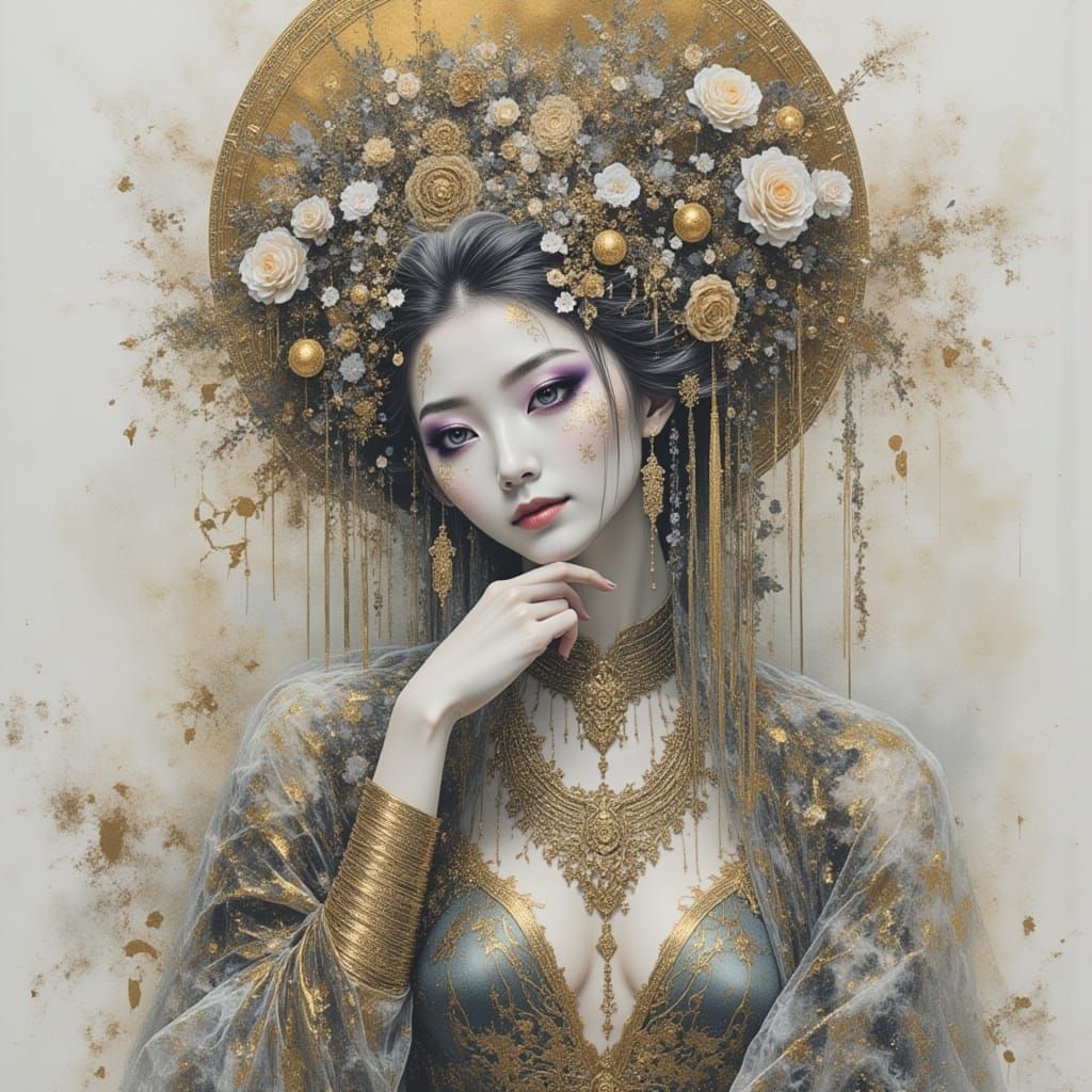 Glowing Ethereal Cityscape at Night