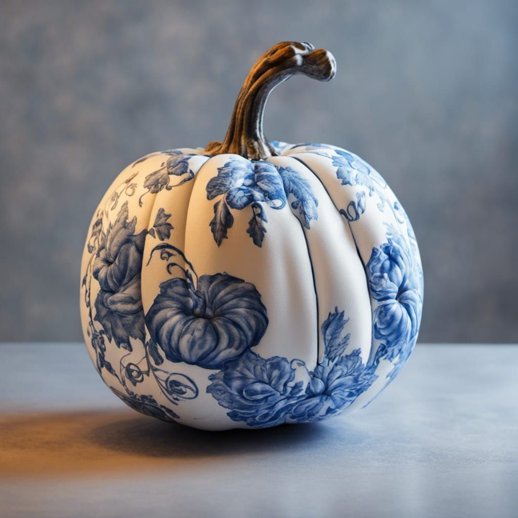 delft blue pumpkin