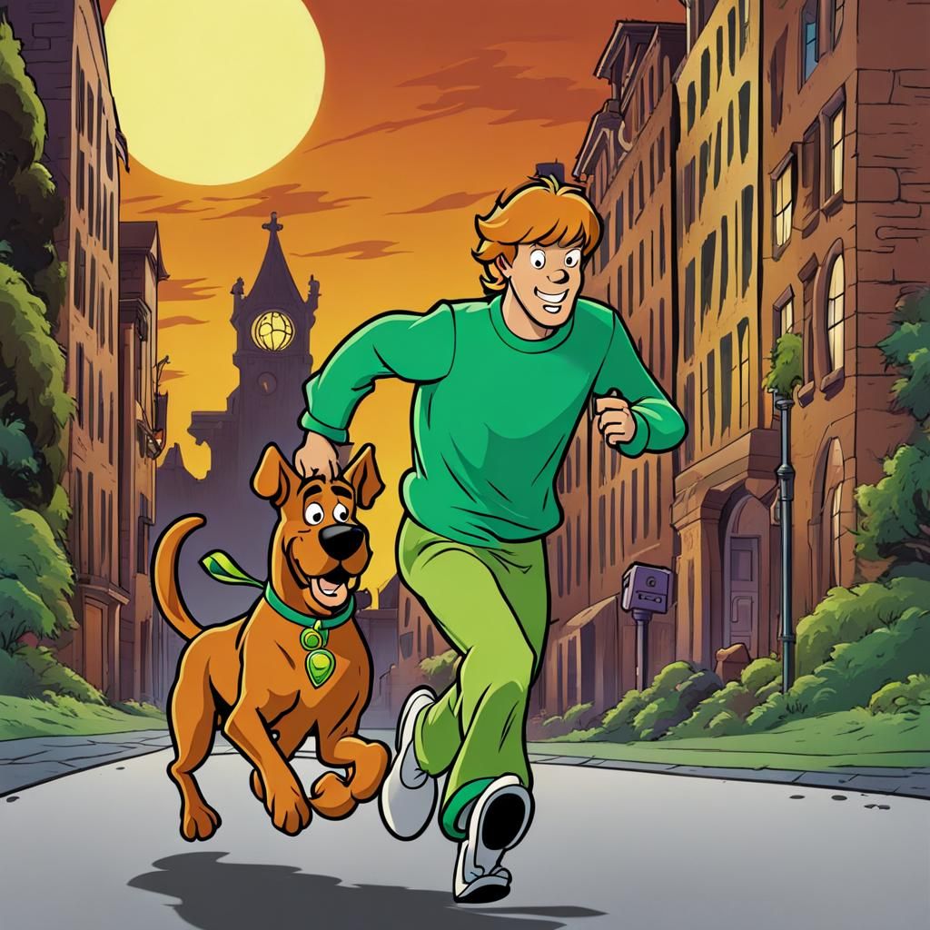 Scooby Doo and Shaggy Ghost Chase