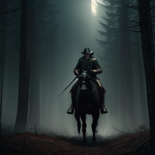 Dramatic Horror Scene in Cinematic Style