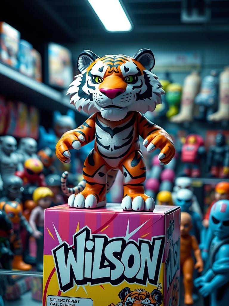 Action Figure Hero Wilson Posed in Store Display
