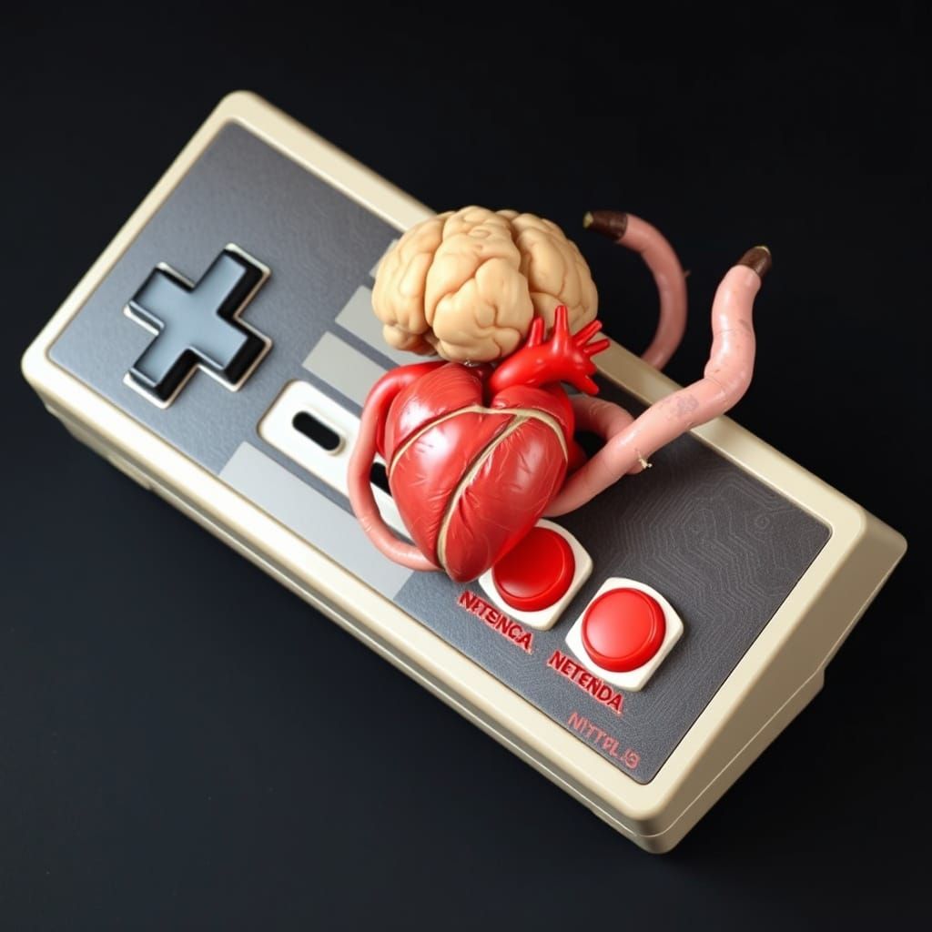 Cybernetic NES Controller Born from Human Anatomy