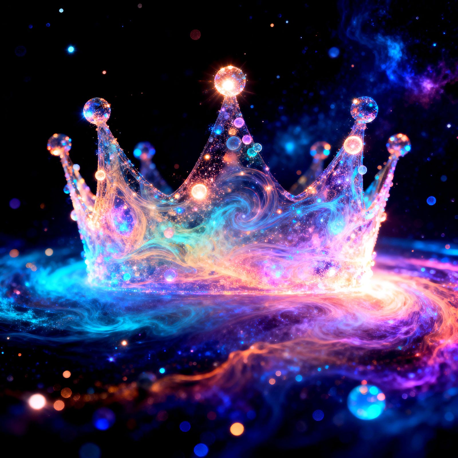 Abstract Cosmic Crown of Light Particles