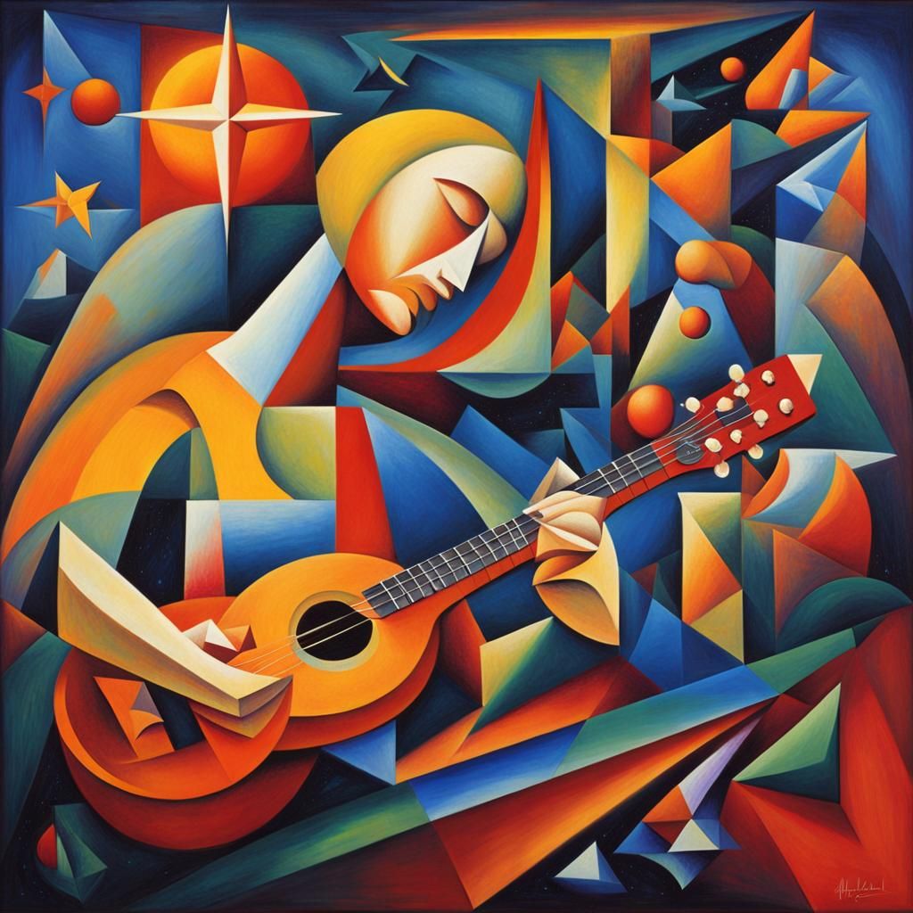 Cosmic Harmony in Geometric Abstraction