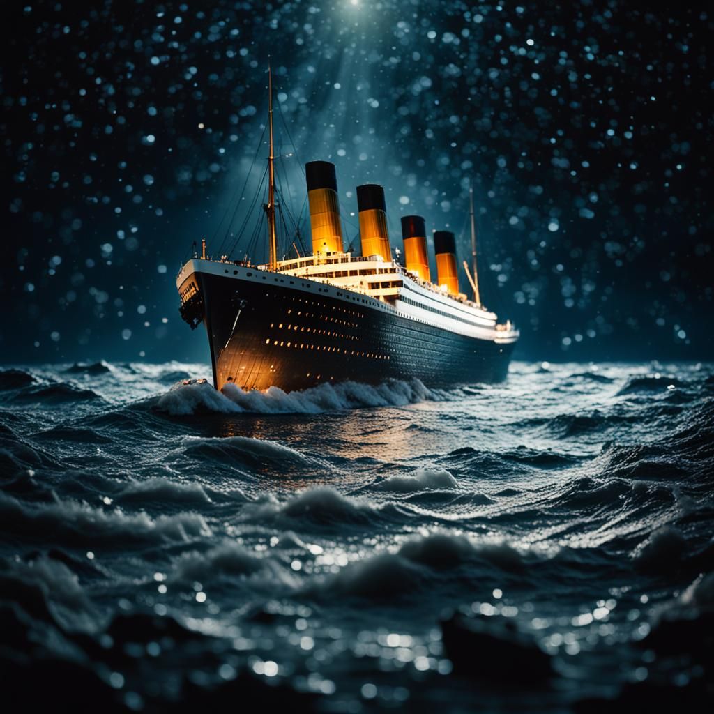 Jack and Rose Adrift: Titanic Scene