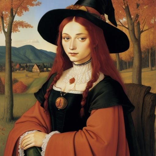 Witch Portrait in the Style of German Renaissance