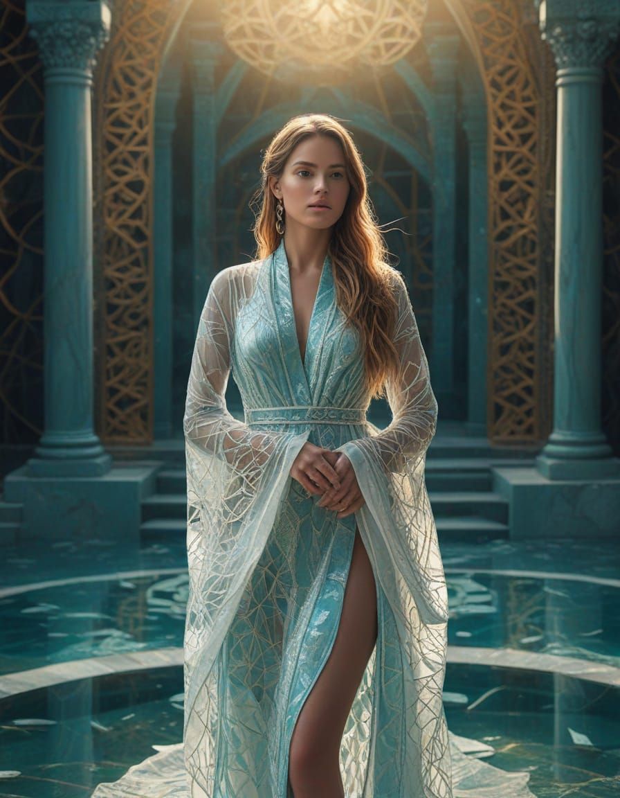 Lemurian Crystal Temple: Lotus Blossom Design