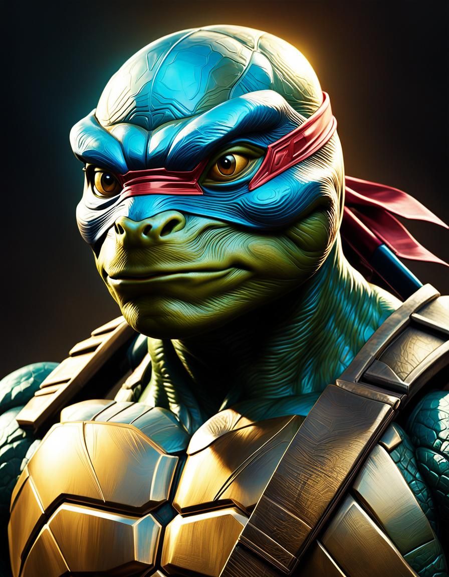 Teenage Mutant Ninja Turtle - Leonardo :: Photorealistic,  c...