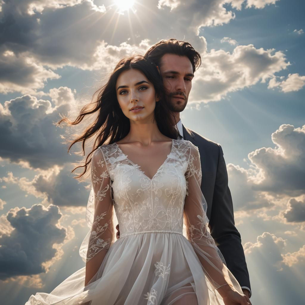 Couple in Heavenly Bliss