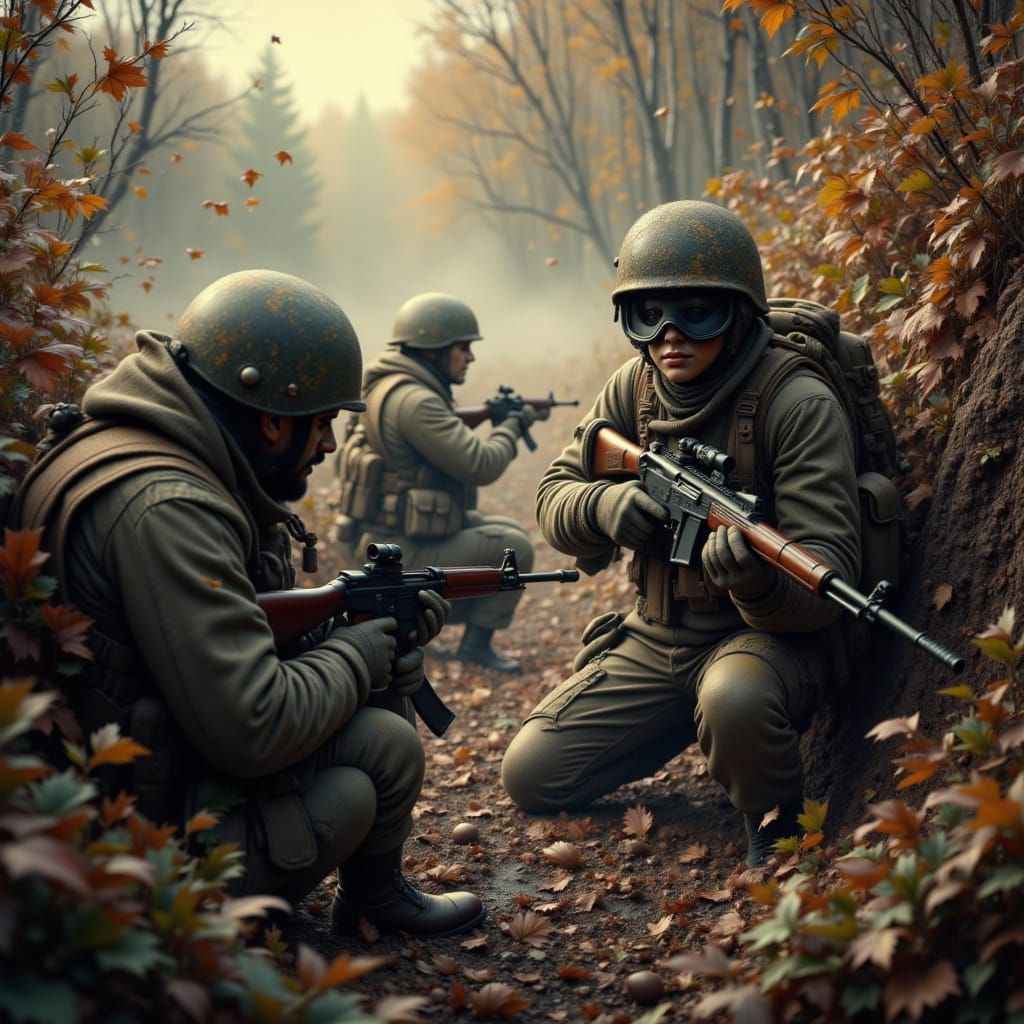 WW1 Trench Battle Photography