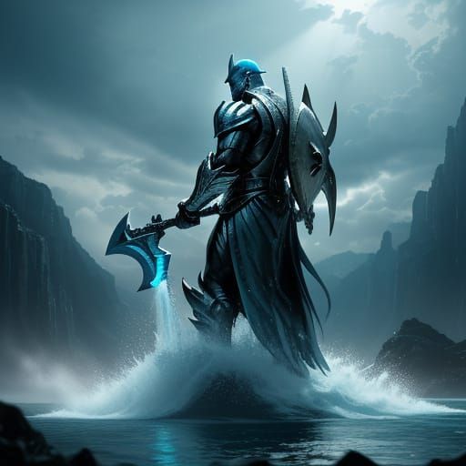 Colossal Hammerhead Shark in Epic Cinematic Pose