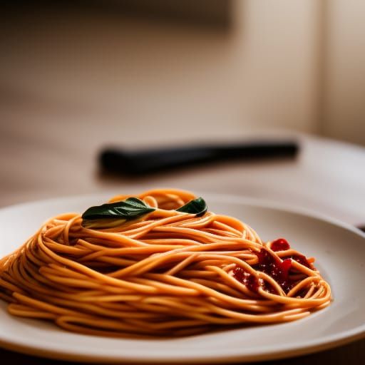 Spaghetti in Professional Photography Style