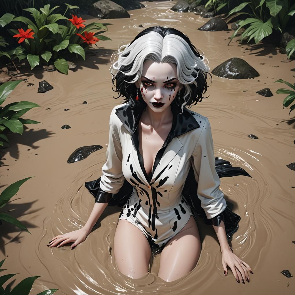 Cruella de Vil Sinking: 3D Anime Art