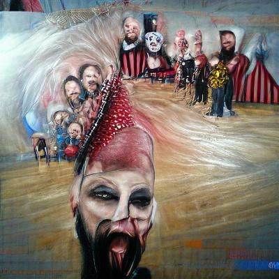 Abstract AI-Generated Image: Surreal Composition