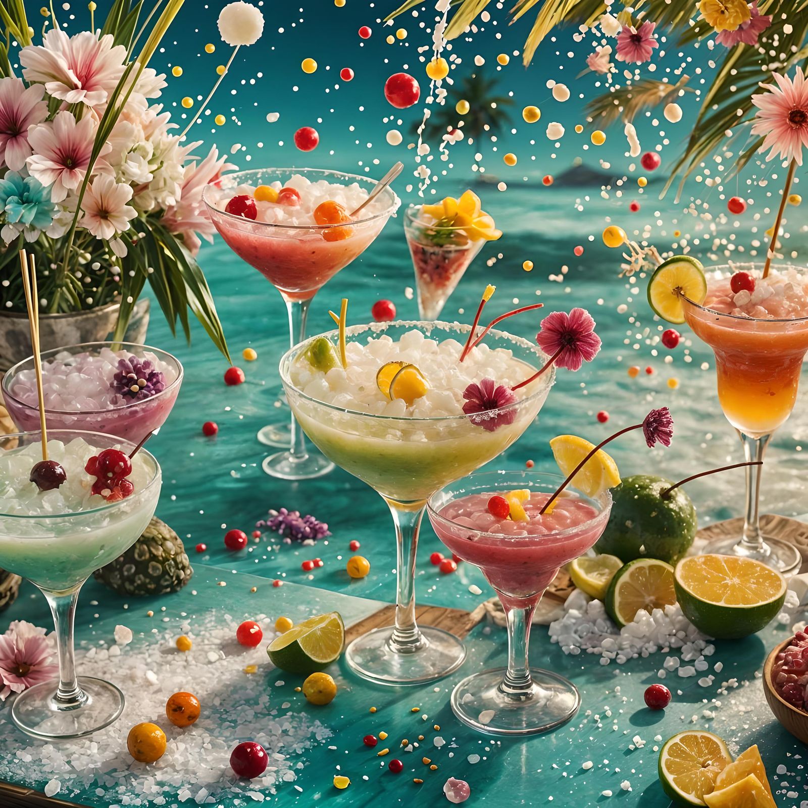 Frozen Daiquiri with Boba at Ocean Bar