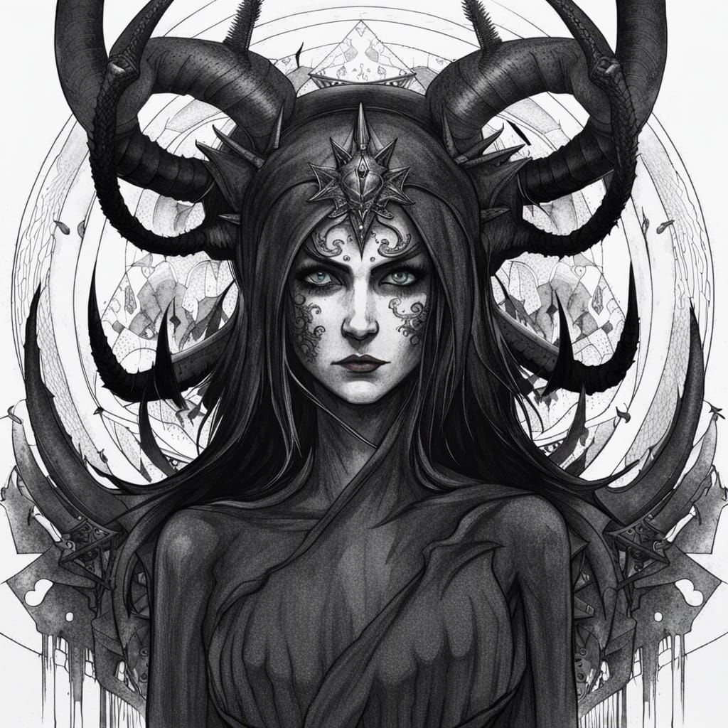 Queen of the Damned: Gothic Fantasy Portrait