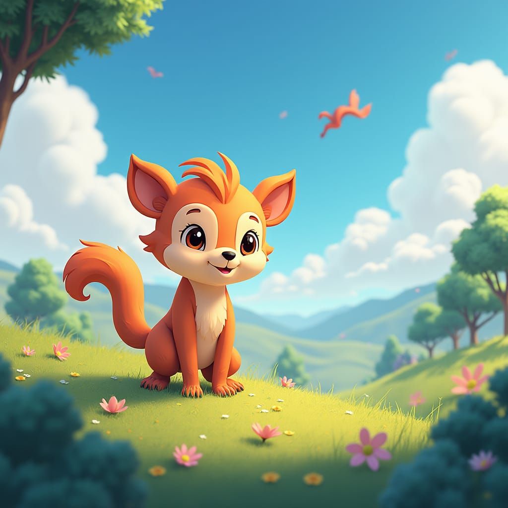 Anime Style Banner for Kids Animated Story Channel