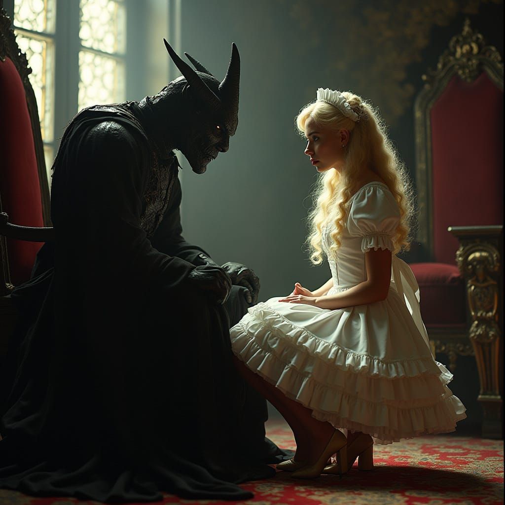 Elegant Maid Meets Dark Demon King in Victorian Style