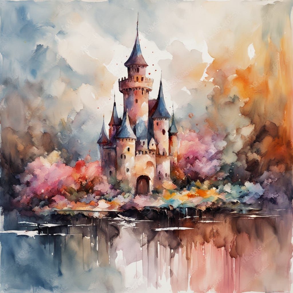 Ice Cream Castle in Whimsical Candy Land