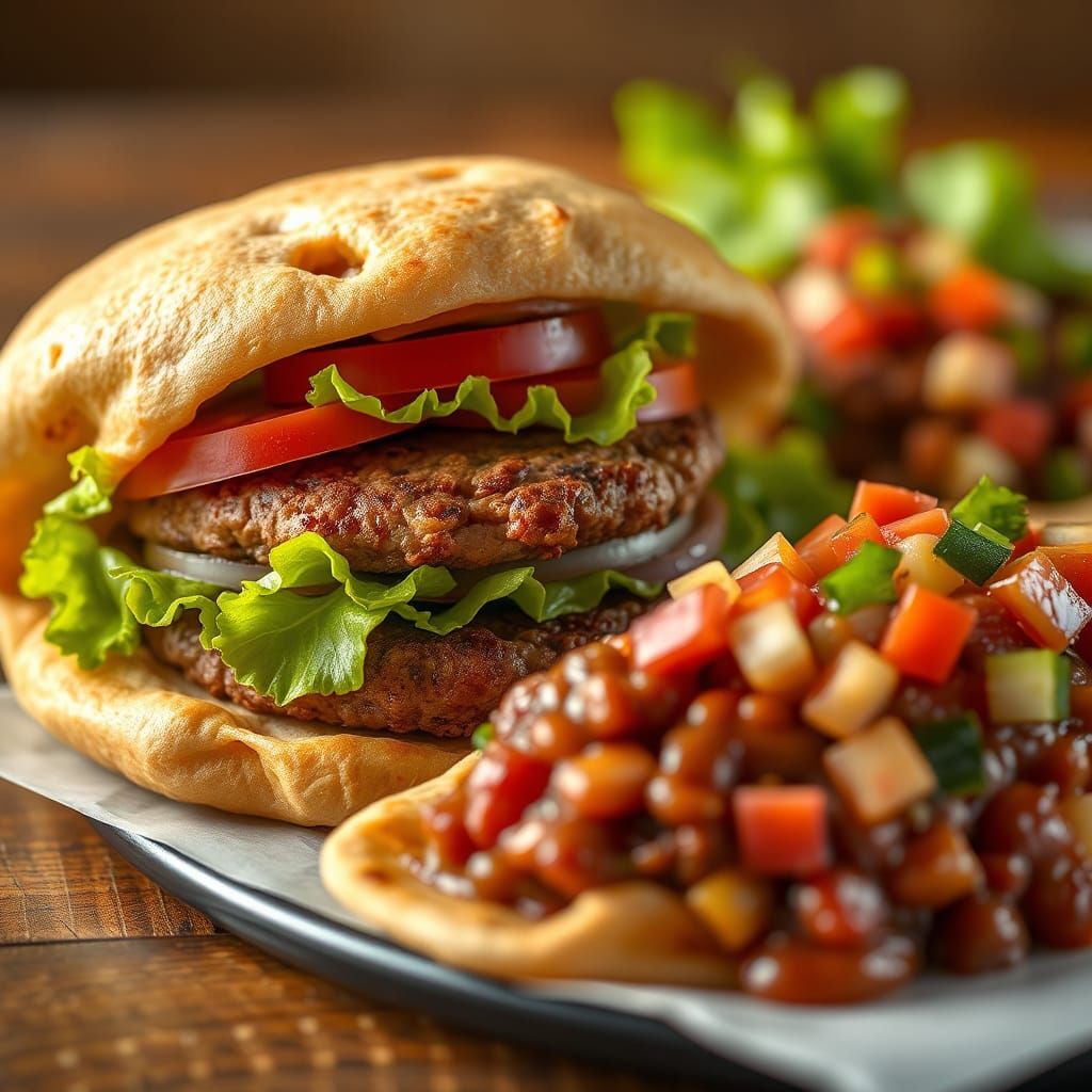 Navajo Burger & Navajo Taco by Madam Lu '24