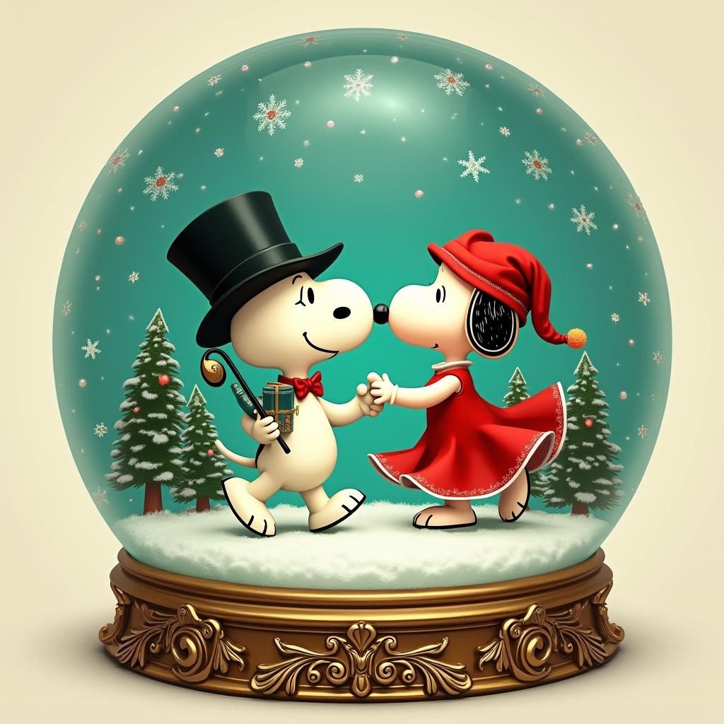 Snoopy's Christmas Snow Globe Dance