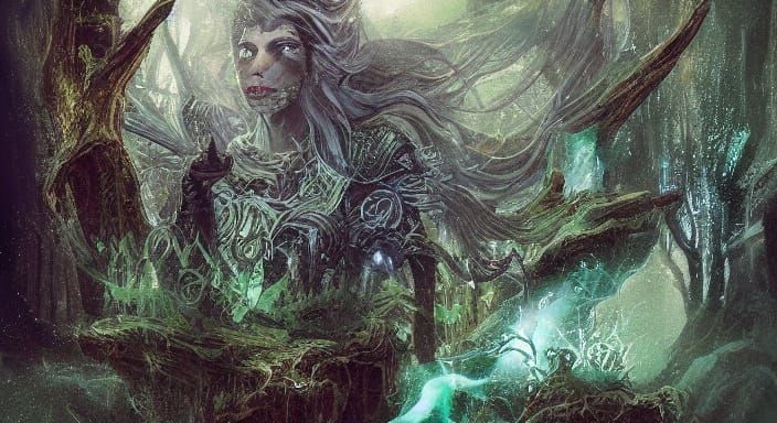 Spectral Queen on Throne of Petrified Trees in Overgrown Cit...