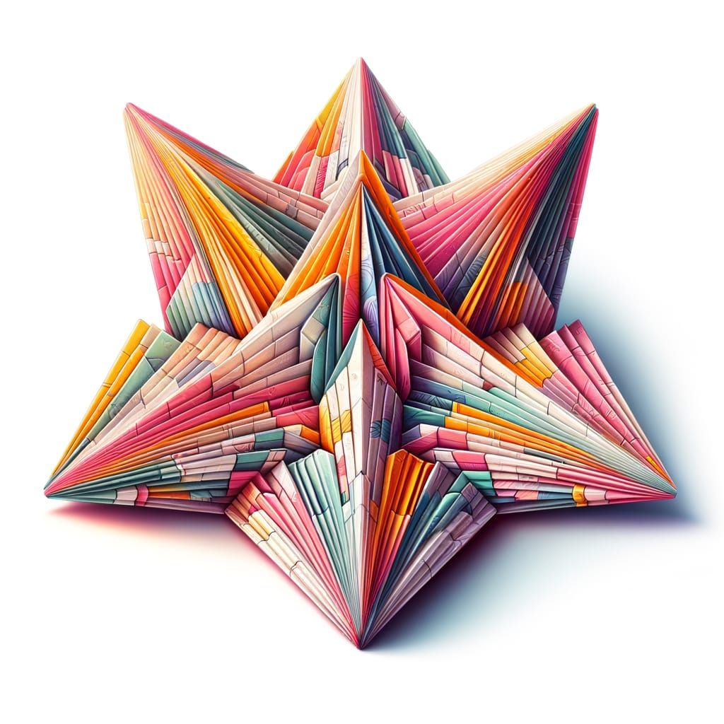 Delicate Origami Masterpiece in Pastel Hues