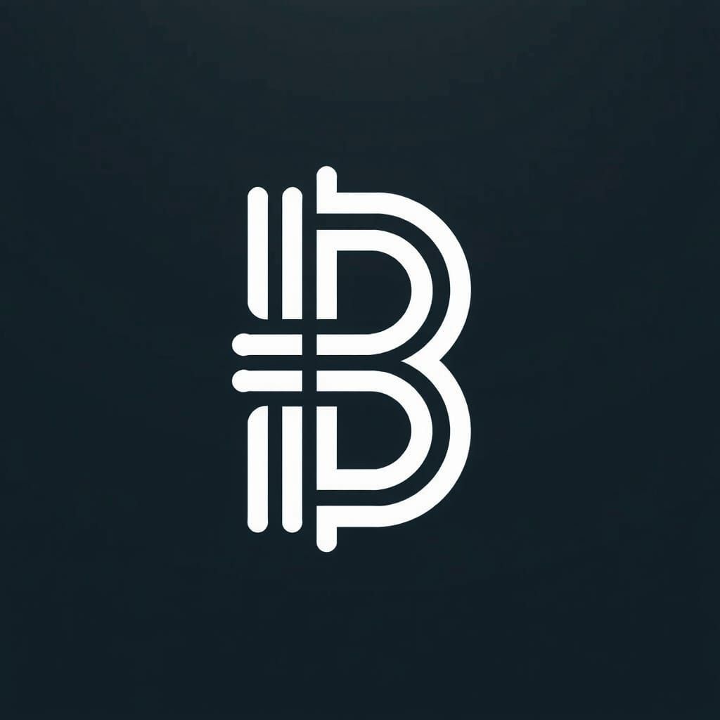 Minimalist 'BB' Monogram Logo Design