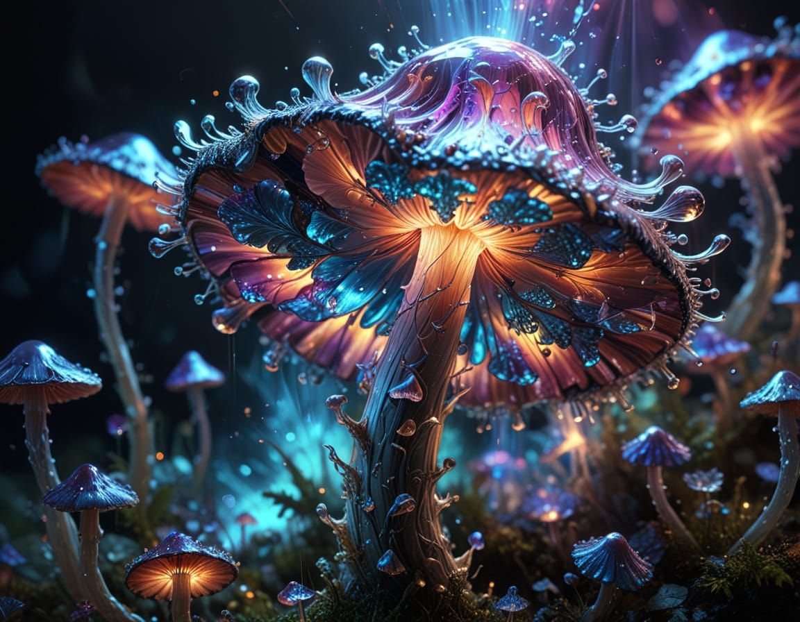 Ethereal Fairies Unleash Vibrant Fractal Energy