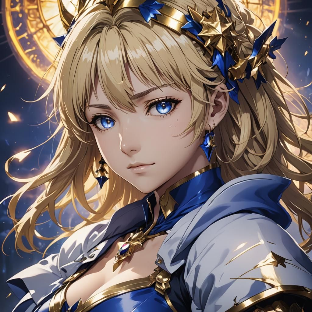 Artoria Pendragon Caster Anime-Style Illustration