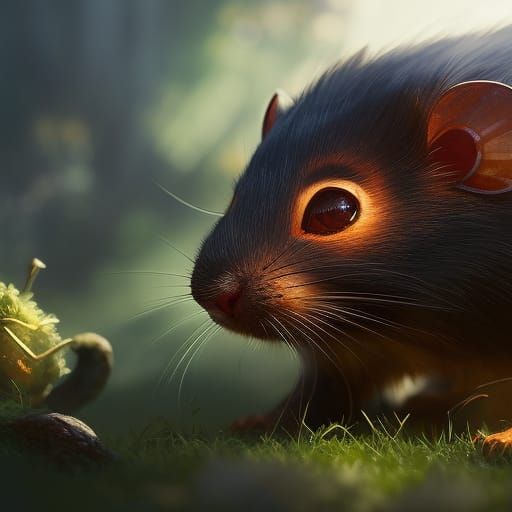 Adorable Mouse Creature Concept Art in 8K