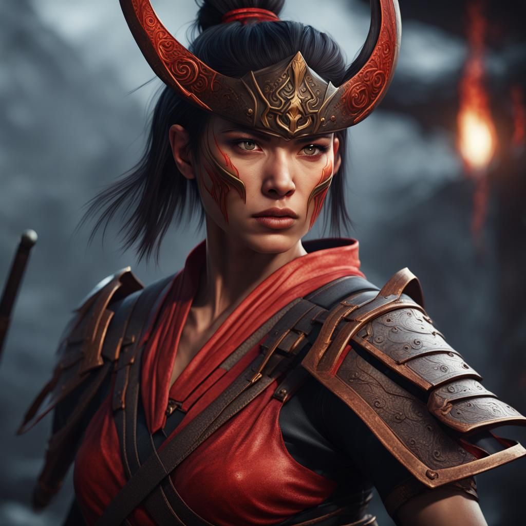 Amazon Ninja Samurai as Diablo Character